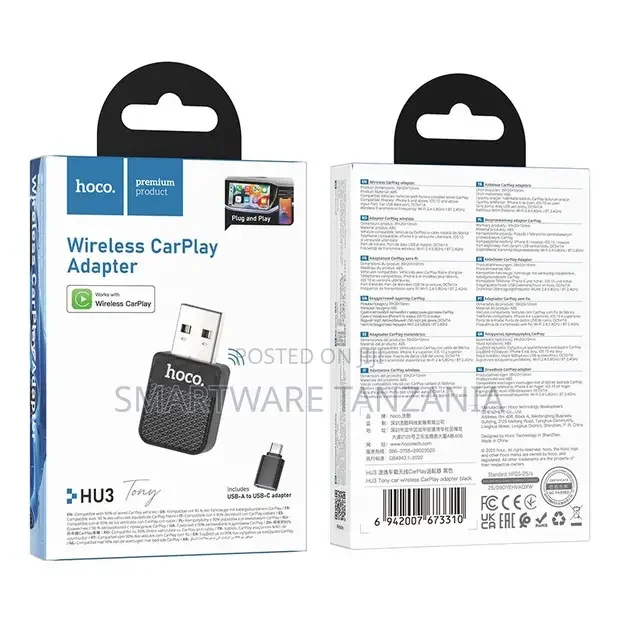 Hoco Hu8 Wireless Carplay Adapter - Buy in Dar es Salaam, Tanzania | Smartware