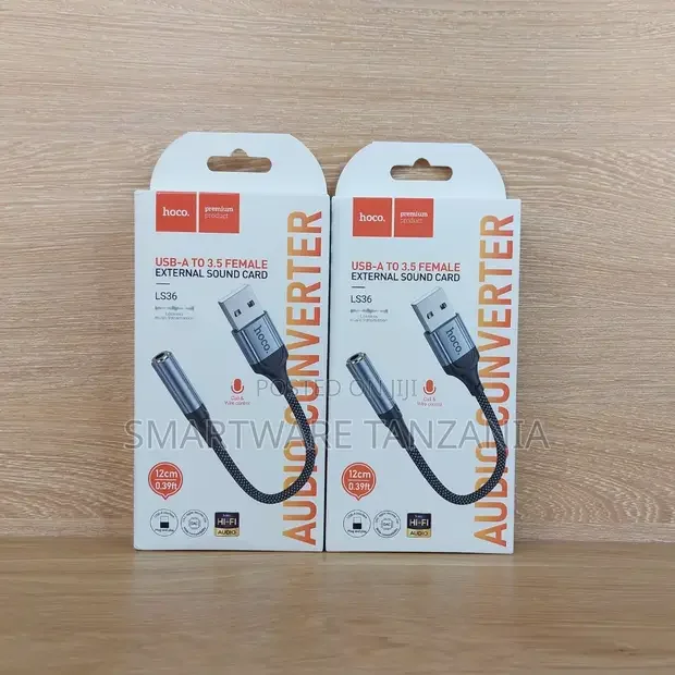 Hoco LS36 USB to 3.5mm Audio Adapter - Buy in Dar es Salaam, Tanzania | Smartware