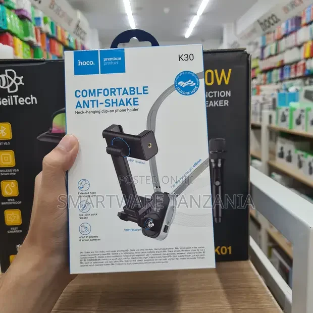 Hoco Neck Phone Holder Comfortable Anti-Shake Clip - Buy in Dar es Salaam, Tanzania | Smartware