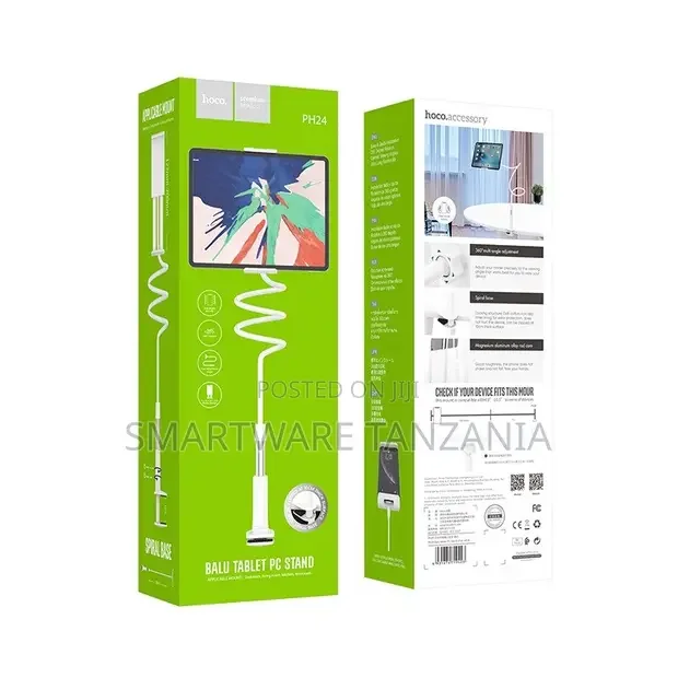 Hoco PH24 Spiral Base Flexible Gooseneck Tablet Stand - Buy in Dar es Salaam, Tanzania | Smartware