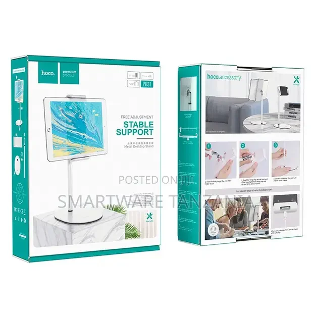 Hoco PH31 Premium Metal Desktop Stand for Tablets - Buy in Dar es Salaam, Tanzania | Smartware