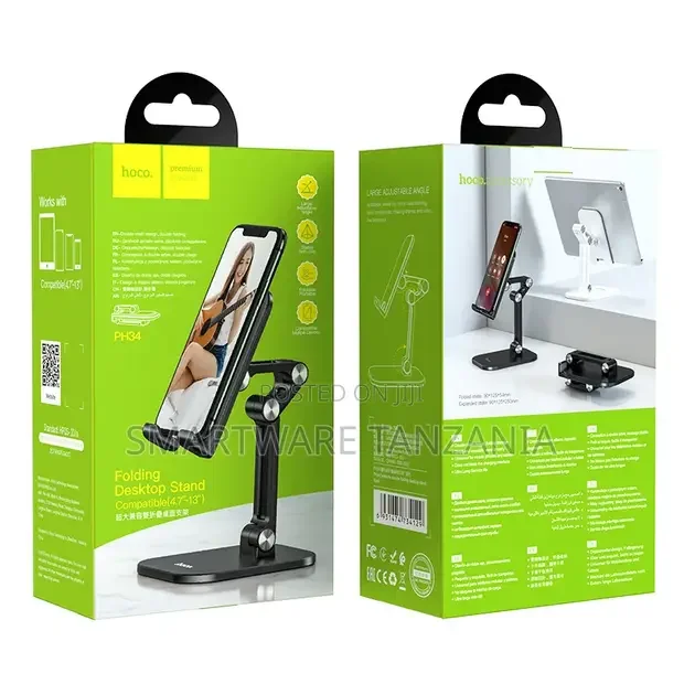 Hoco PH34 Folding Desktop Stand for Tablets & Phones - Buy in Dar es Salaam, Tanzania | Smartware