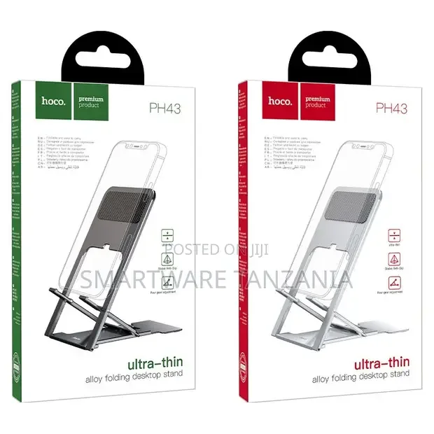Hoco PH43 Ultra-Thin Alloy Folding Desktop Stand - Buy in Dar es Salaam, Tanzania | Smartware