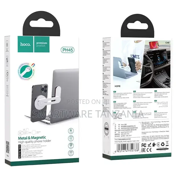 Hoco Ph45 Metal Magnetic High-Quality Phone Holder 3-in-1 Ymcl