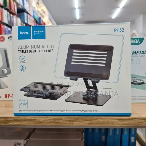Hoco PH52 Aluminum Alloy Tablet Desktop Holder - Buy in Dar es Salaam, Tanzania | Smartware