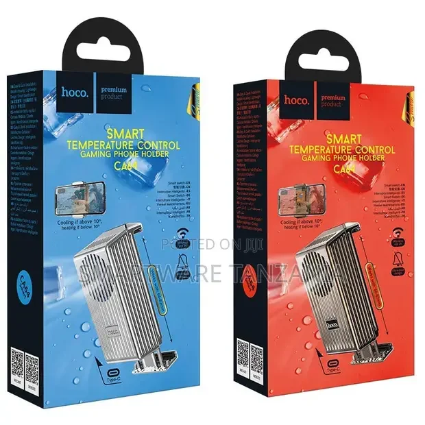 Hoco Smart Temperature Control Gaming Phone Holder Cooling Fan - Buy in Dar es Salaam, Tanzania | Smartware