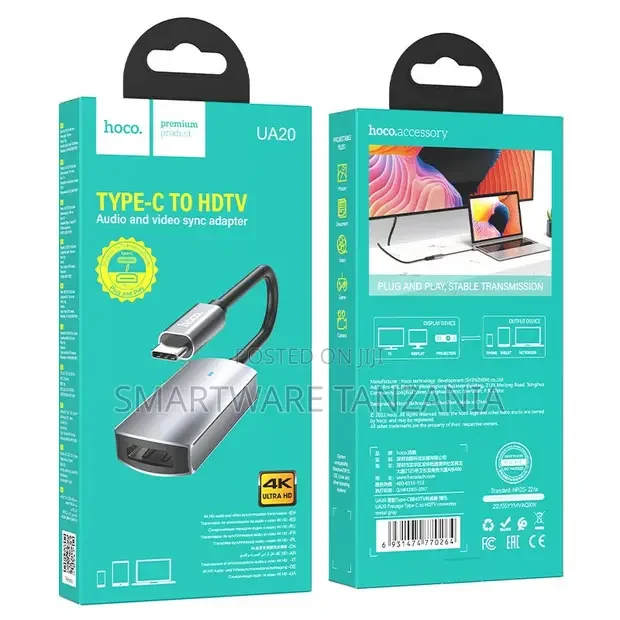 Hoco UA20 Type-C to HDTV Adapter - Buy in Dar es Salaam, Tanzania | Smartware
