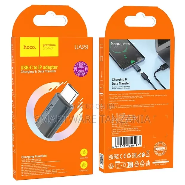 Hoco Ua29 Usb-c To Lightning Adapter Charging Data Transfer iPhone