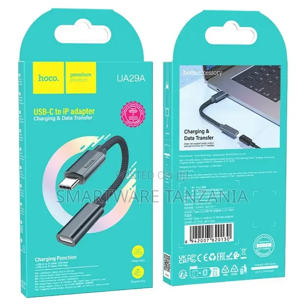 Hoco UA29A USB-C to Lightning Cable Adapter - Buy in Dar es Salaam, Tanzania | Smartware