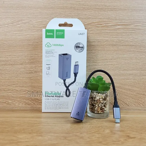 Hoco Ua37 Usb-c To Rj45 Ethernet Adapter 1000mbps Gigabit