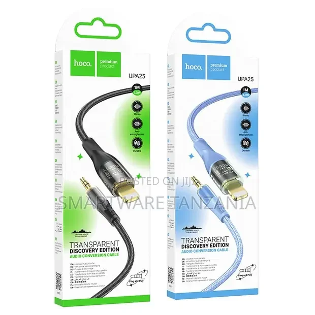 Hoco Upa25 Lightning to 3.5mm Braided Audio Cable 1m Discovery