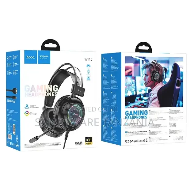 Hoco W110 Gaming Headphones RGB LED - Buy in Dar es Salaam, Tanzania | Smartware