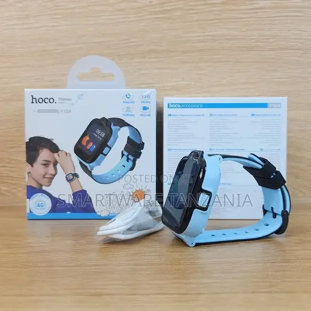 Hoco Y104 Kids Smart Watch 4g Gps Video Call Tracker Blue Boy Watch
