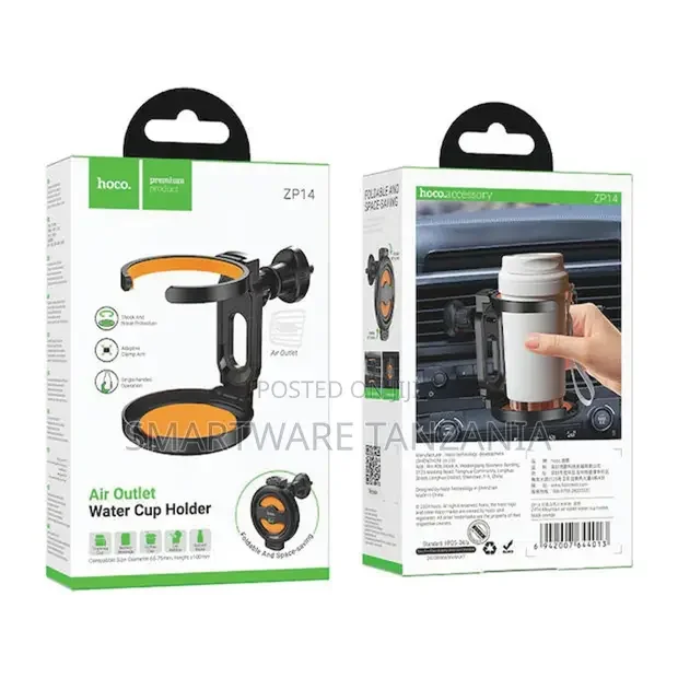 Hoco ZP14 Air Vent Car Cup Holder - Buy in Dar es Salaam, Tanzania | Smartware