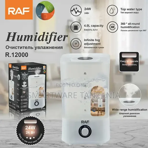 Home 4L Top Fill Cool Mist Air Humidifiers for Baby Nursery - Buy in Dar es Salaam, Tanzania | Smartware