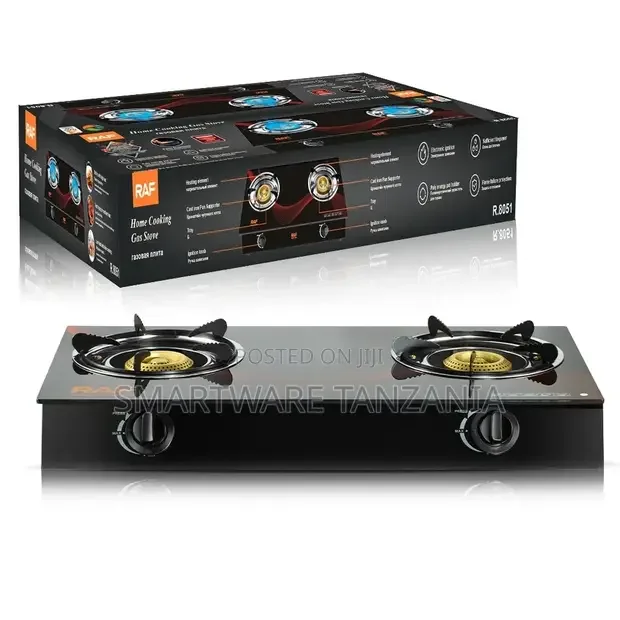 Glee Glass 2 Burner Gas Stove - Buy in Dar es Salaam, Tanzania | Smartware