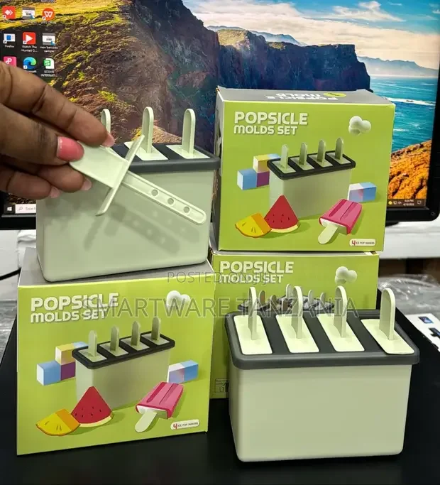 Ice Cream Ice Cubes Food Grade Silicone Reusable 4 Grids - Buy in Dar es Salaam, Tanzania | Smartware