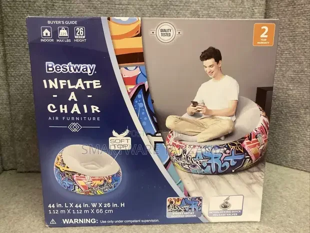 Inflatable Indoor Chair Bench, Folding Chair, Game Lounger - Buy in Dar es Salaam, Tanzania | Smartware