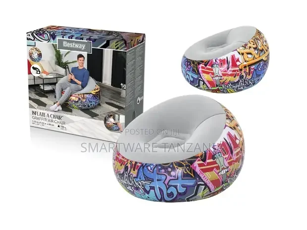 Inflatable Living Room Modern Sofa Graffiti Inflate-a-chair - Buy in Dar es Salaam, Tanzania | Smartware