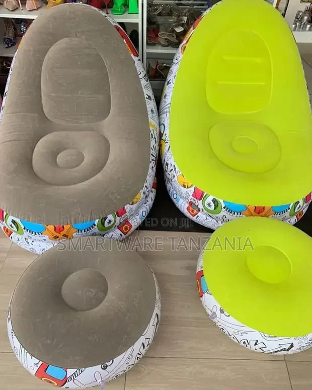 Inflatable Lounge Chair Air Chair in Graffiti Design - Buy in Dar es Salaam, Tanzania | Smartware