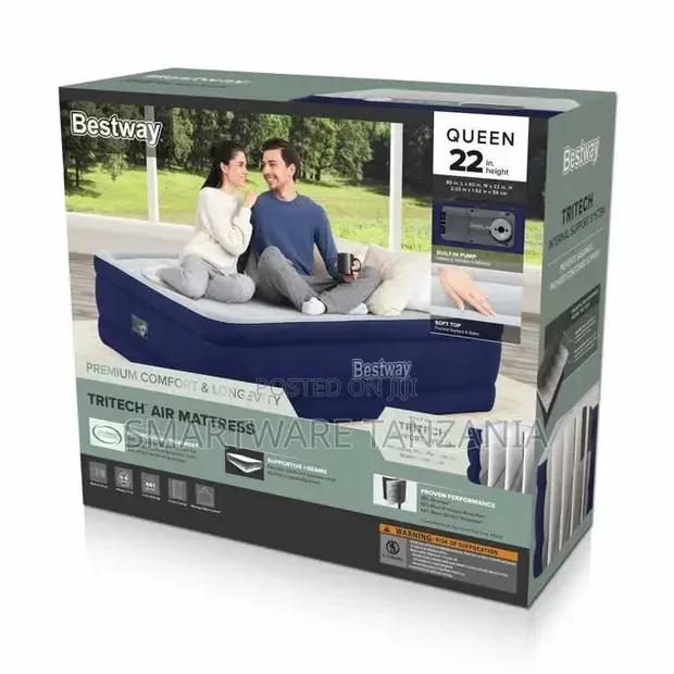 Durable Inflatable Mattress for Home & Camping - Buy in Dar es Salaam, Tanzania | Smartware
