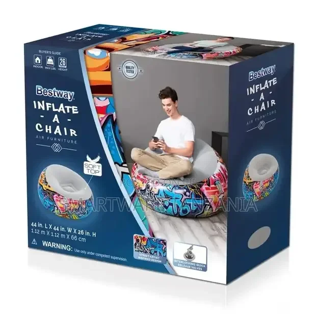 Inflatable Single Sofa Chair For Dorm Outdoor Travel Camping - Buy in Dar es Salaam, Tanzania | Smartware