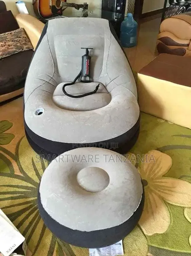 Inflatable Sofa, Portable Lazy Lounge Chair + Foot Cushion - Buy in Dar es Salaam, Tanzania | Smartware