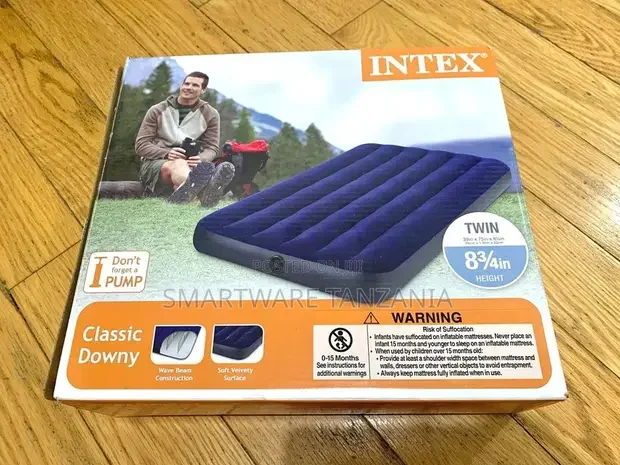 Intex Twin Size Classic Downy Inflatable Airbed Mattress - Buy in Dar es Salaam, Tanzania | Smartware