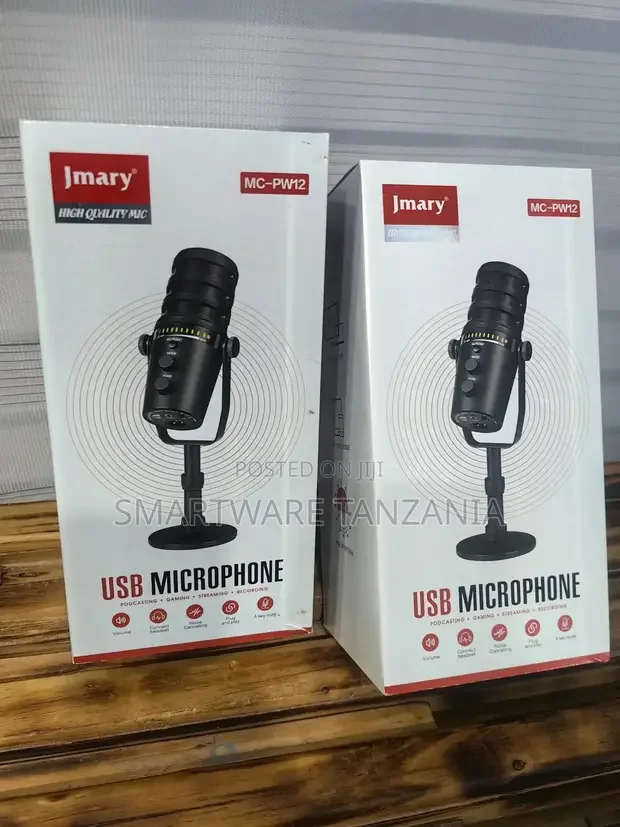 Jmary Mc-Pw12 USB Microphone for Podcasting & Gaming - Buy in Dar es Salaam, Tanzania | Smartware