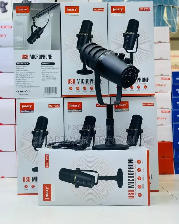 Jmary USB Mic 360 Degree Rotating Desktop Microphone - Buy in Dar es Salaam, Tanzania | Smartware