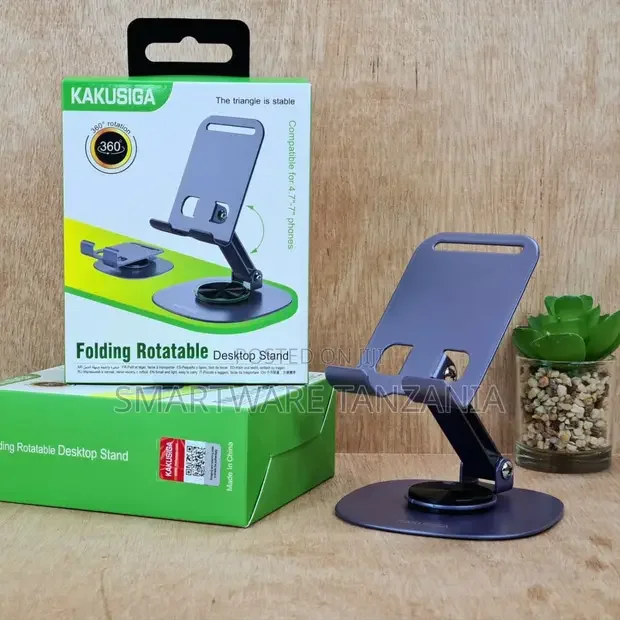 Kakusiga Folding Desktop Stand 360 Rotatable Phone Holder - Buy in Dar es Salaam, Tanzania | Smartware