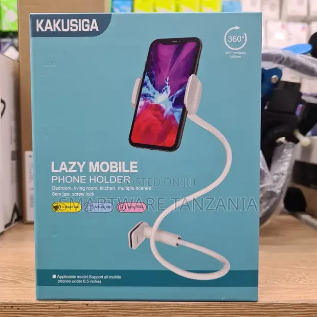 Kakusiga Lazy Mobile Phone Holder 360 Rotation 6.5 Inch