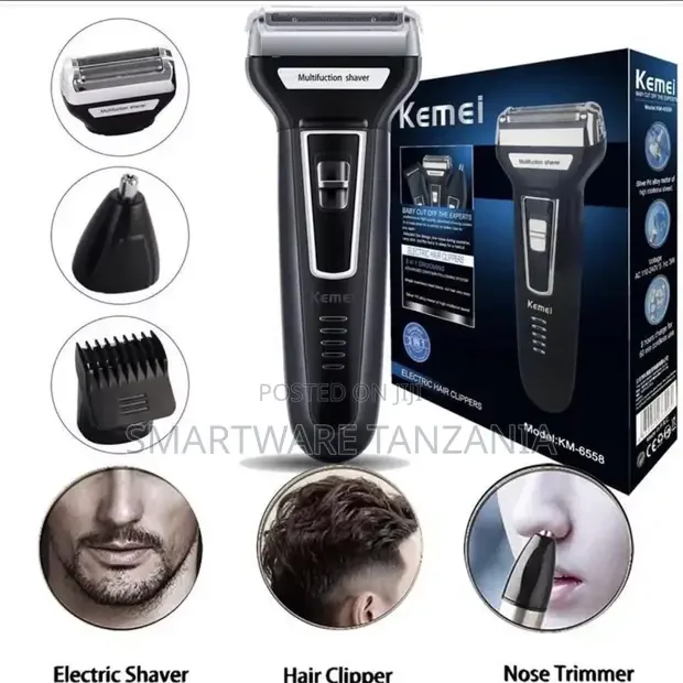 Kemei Professional 3 In 1 Hair Clipper - Buy in Dar es Salaam, Tanzania | Smartware