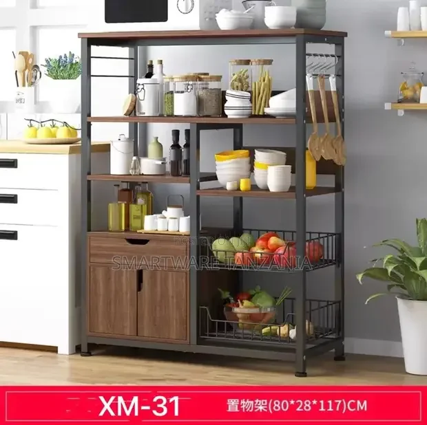 Kitchen Bakers Rack, Utility Storage Shelf Microwave Stand - Buy in Dar es Salaam, Tanzania | Smartware