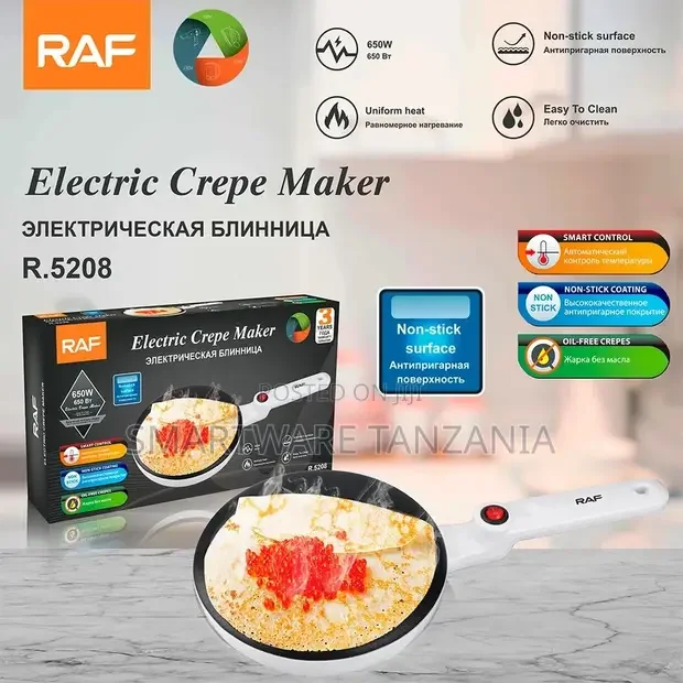 Kitchen Crepe Maker Pizza Machine Pancake Baking Pan - Buy in Dar es Salaam, Tanzania | Smartware
