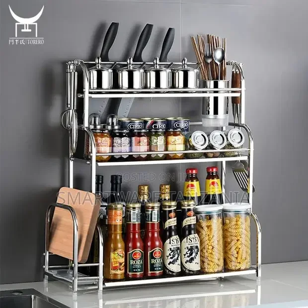 Kitchen Shelf - Practical Storage Shelf 3 Layers Of Floor