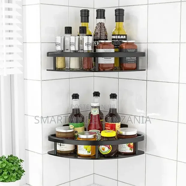 No-Drill Wall Mount Corner Shelf Shower Rack - Buy in Dar es Salaam, Tanzania | Smartware