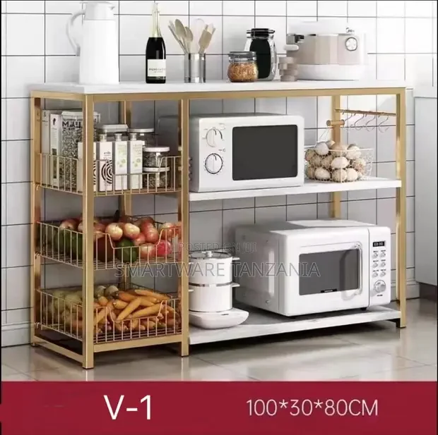 Kitchen Standing Rack Microwave Cart Stand - Buy in Dar es Salaam, Tanzania | Smartware