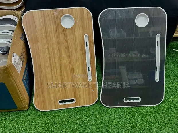 Laptop Stand With Cup Holder Tablet Slot Lifting Handle - Buy in Dar es Salaam, Tanzania | Smartware