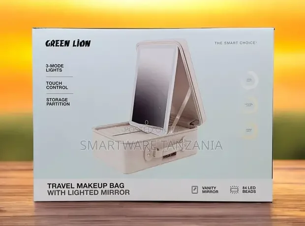 Large LED Lighted Mirror Organizer Travel Essentials - Buy in Dar es Salaam, Tanzania | Smartware