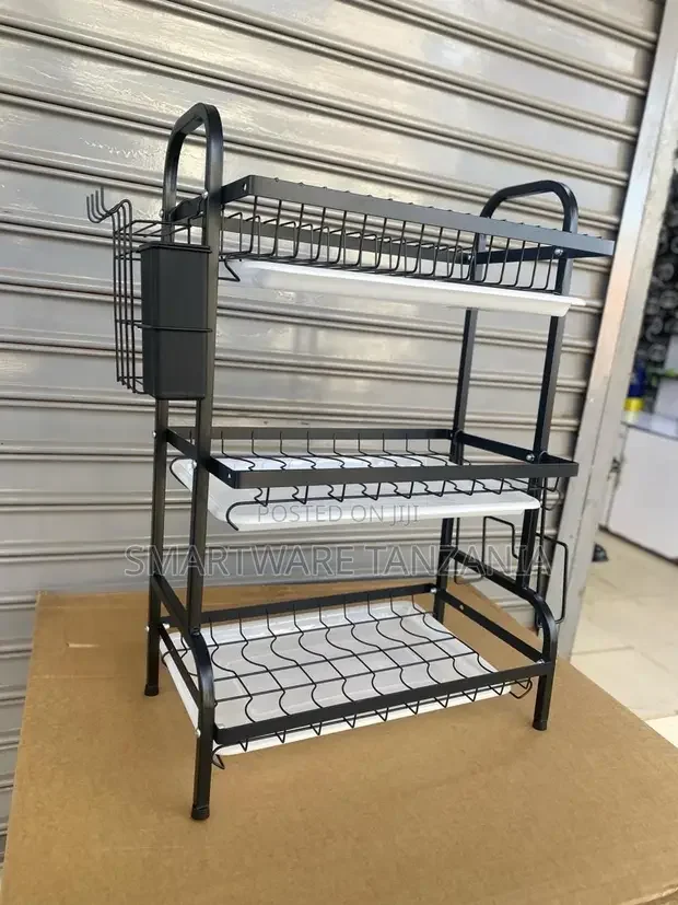 Large Storage Stainless Steel Kitchen Rack, Dish Rack Tray - Buy in Dar es Salaam, Tanzania | Smartware