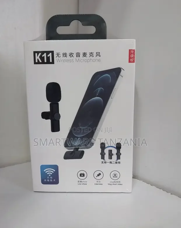 Wireless Lavalier Microphone for Video Recording - Buy in Dar es Salaam, Tanzania | Smartware