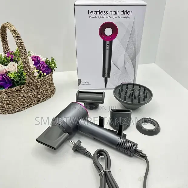 Leafless Hair Dryer Fast Drying Digital Motor 4 Attachments - Buy in Dar es Salaam, Tanzania | Smartware