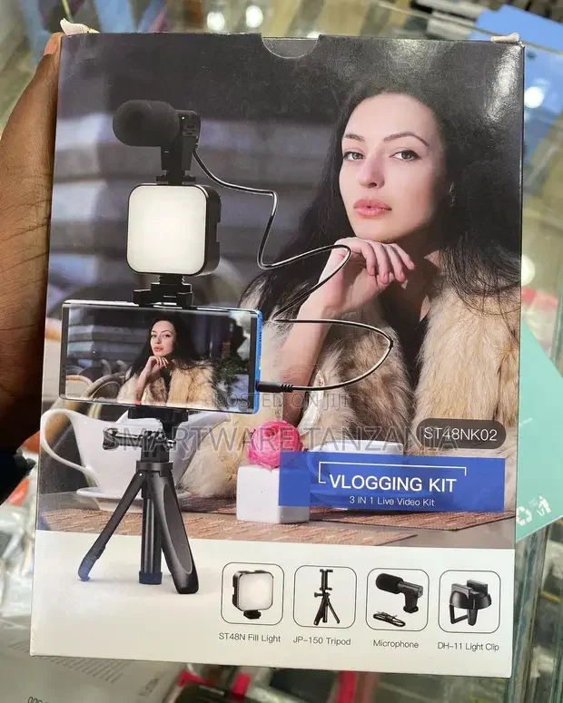 LED Fill Light Kit With Mic Mobile Phone Live Streaming - Buy in Dar es Salaam, Tanzania | Smartware
