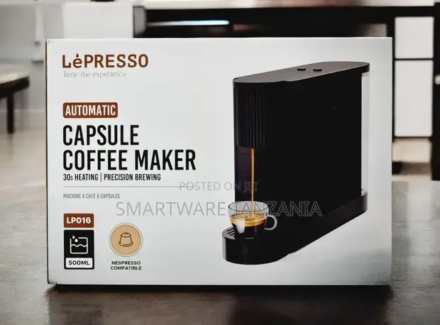 Lepresso 20 Bar Coffee Machine With 600ml And Capsule - Buy in Dar es Salaam, Tanzania | Smartware