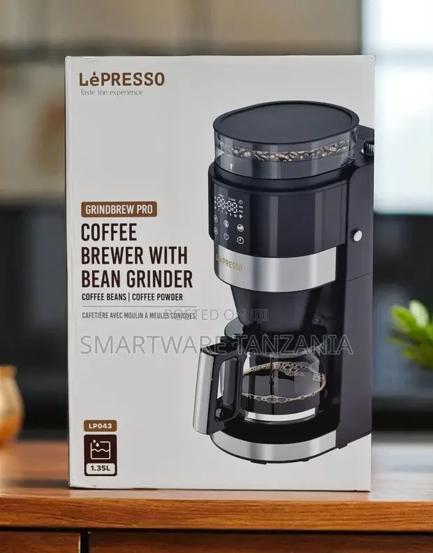 LePresso Grindbrew Pro Coffee Brewer Bean Grinder 1.35L - Buy in Dar es Salaam, Tanzania | Smartware