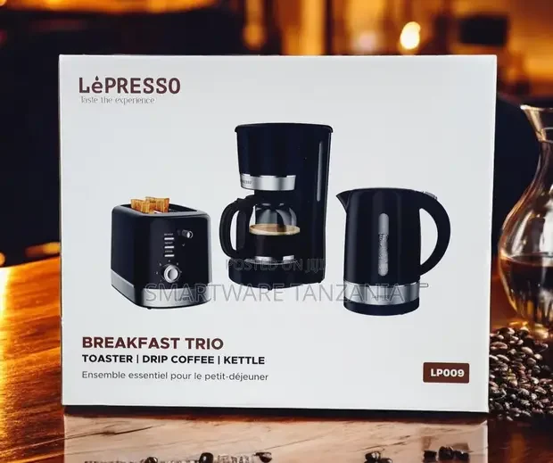 Lepresso LP009 Breakfast Trio Set - Toaster, Coffee Maker, Kettle - Buy in Dar es Salaam, Tanzania | Smartware