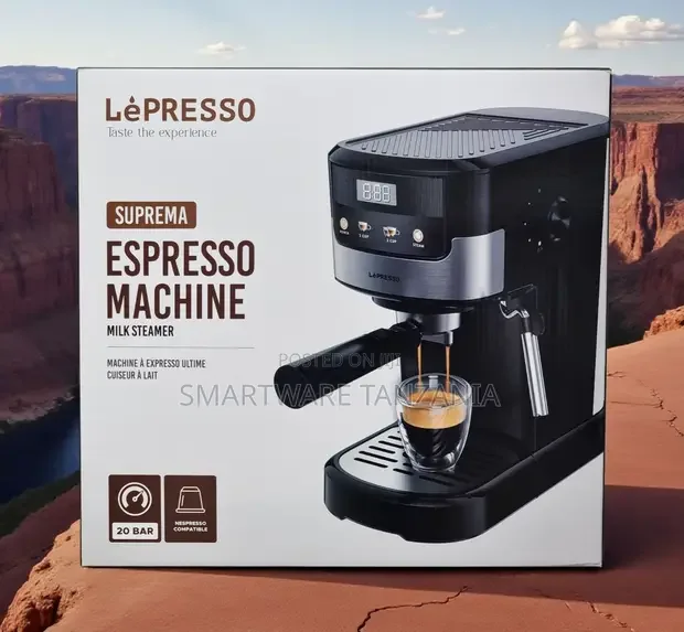 Lepresso Suprema Espresso Machine 20 Bar Milk Steamer Nespresso