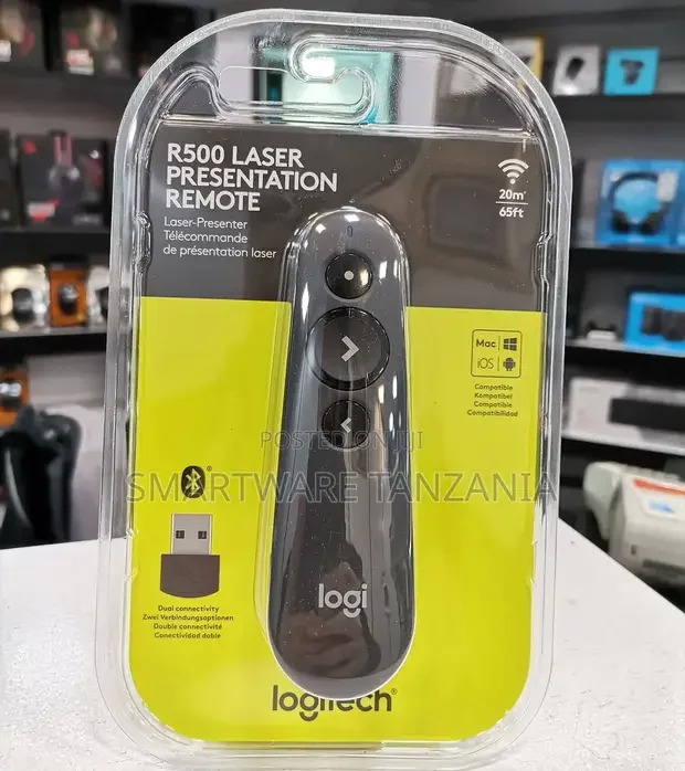 Logitech R500 Presenter Bluetooth, USB Presentation Clicker - Buy in Dar es Salaam, Tanzania | Smartware