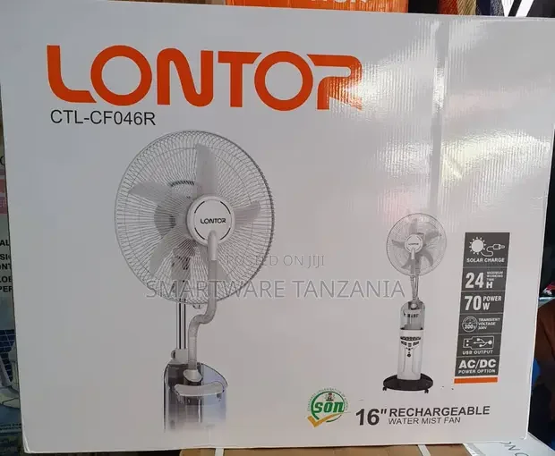 Lontor 16 Rechargeable Water Mist Fan - Buy in Dar es Salaam, Tanzania | Smartware